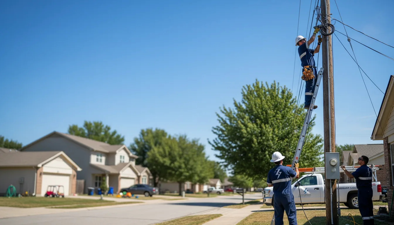 Residential electrician providing installation services in Kincheloe, MI